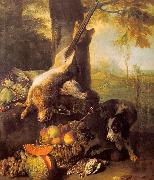 Francois Desportes Still Life with Dead Hare and Fruit Germany oil painting reproduction